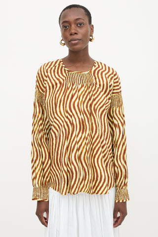 Dries Van Noten X Len Lye Printed Blouse