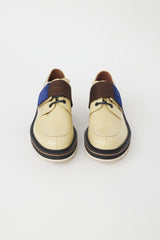 Dries Van Noten Yellow Leather & Brown Strap Oxford