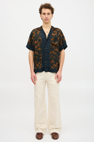 Dries Van Noten Satin Floral Shirt