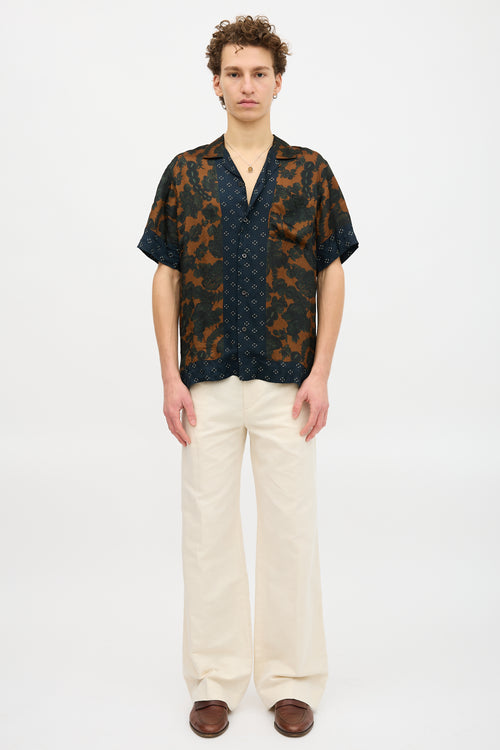 Dries Van Noten Satin Floral Shirt