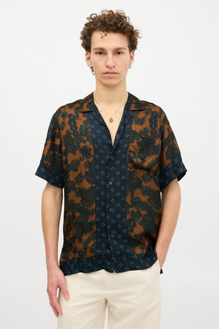 Dries Van Noten Satin Floral Shirt