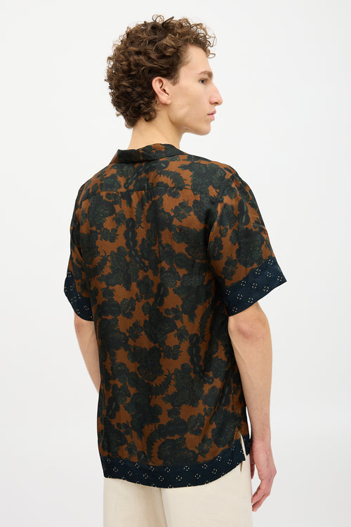 Dries Van Noten Satin Floral Shirt