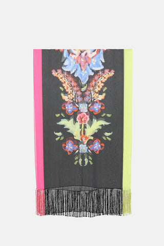 DSquared2 Silk Fringe Scarf