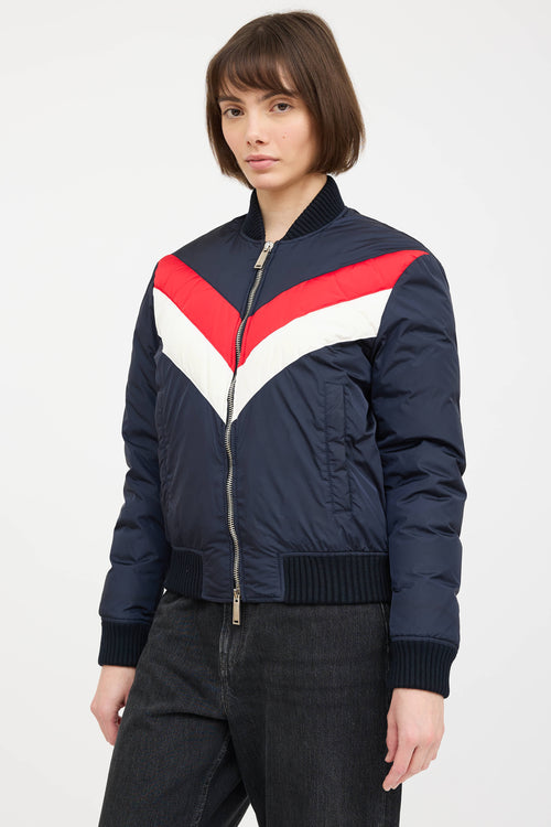 DSquared4 Quilted Down Bomber Jacket