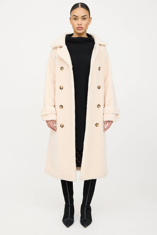 Ducie Wool Double Breasted Teddy Coat