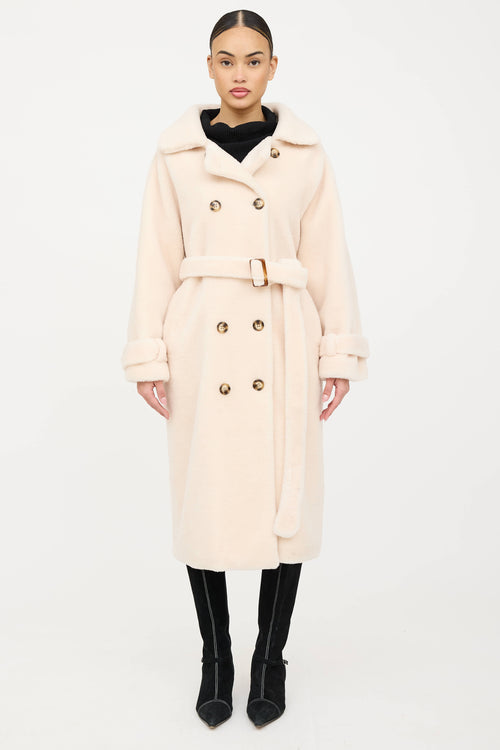 Ducie Wool Double Breasted Teddy Coat