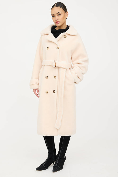 Ducie Wool Double Breasted Teddy Coat