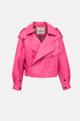 Ducie Leather Biker Jacket