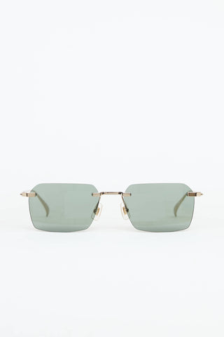 Dunhill DU0061 Rimless Square Sunglasses