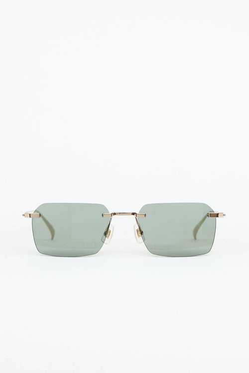 Dunhill DU0061 Rimless Square Sunglasses