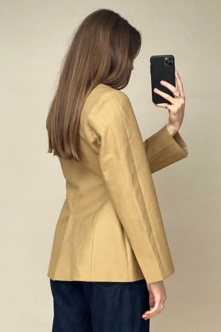 Brown Single Breasted Hourglass Blazer