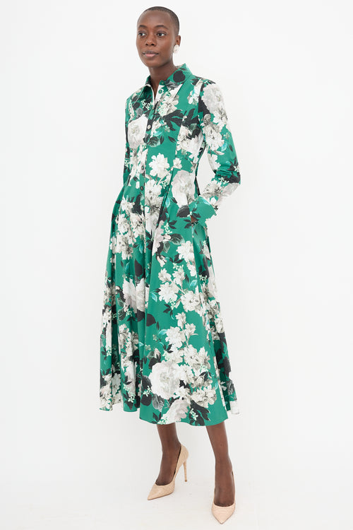 Erdem Poplin Floral Josianne Dress