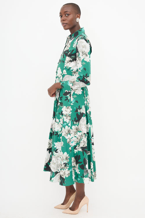 Erdem Poplin Floral Josianne Dress
