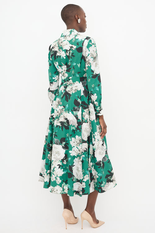 Erdem Poplin Floral Josianne Dress