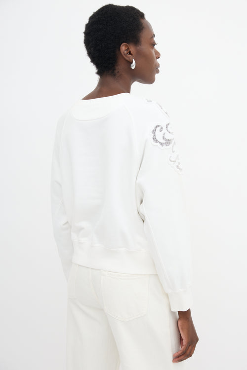 Ermanno Scervino Paisley Cutout Sweatshirt