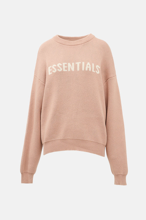 Essentials Logo Intarsia Sweater