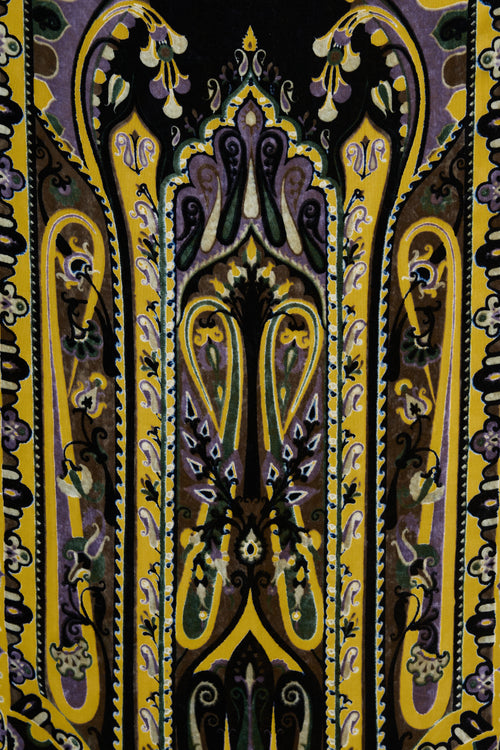 Etro Black & Multi Velvet Paisley Scarf