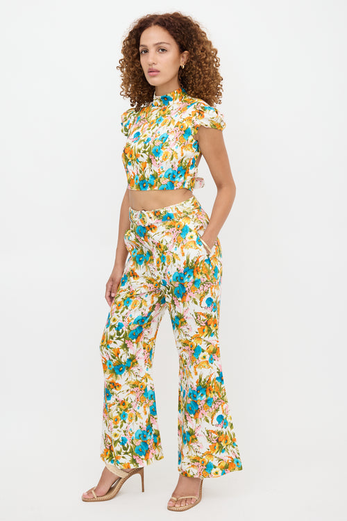 Zimmermann Linen Floral Estelle Pant