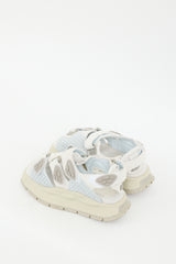 Eytys Grey & Blue Leather Quest Platform Sandal