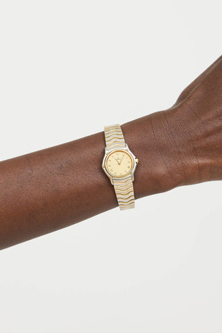 Ebel18K Yellow Gold & Stainless Steel Wave Watch
