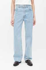 Eckhaus Latta Blue Wide Leg Jeans