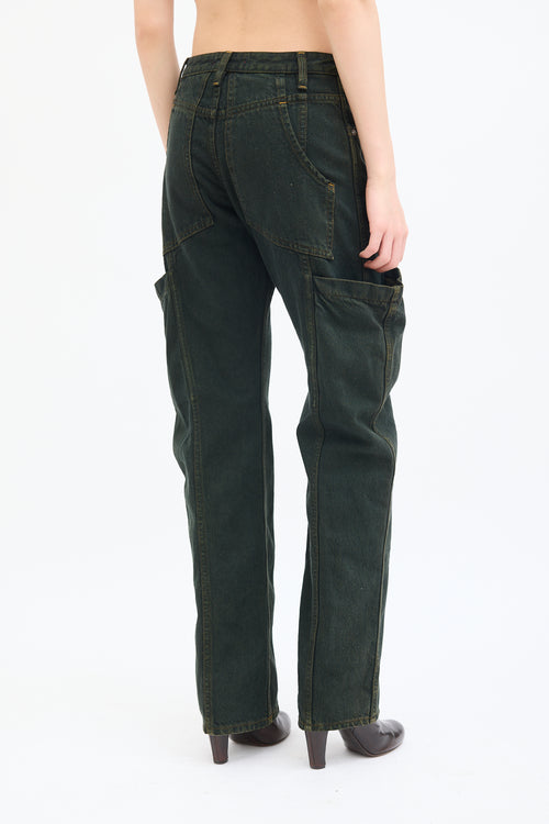 Eckhaus Latta Green Denim Pocket Jeans