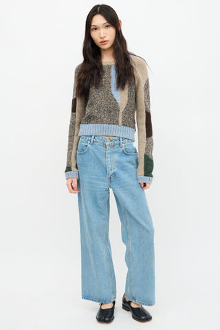 Eckhaus Latta Merino Wool Ab-Ex Sweater