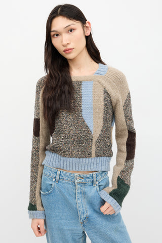 Eckhaus Latta Merino Wool Ab-Ex Sweater