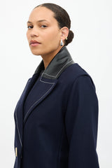 Edun Wool Contrast Stitch Coat