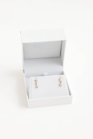 Effy 14K Yellow Gold Diamond Moon & Star Earrings