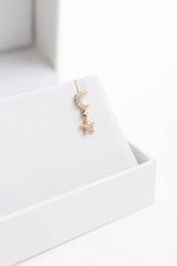 Effy 14K Yellow Gold Diamond Moon & Star Earrings