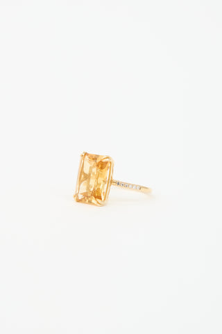Effy 14k Gold & Citrine Ring