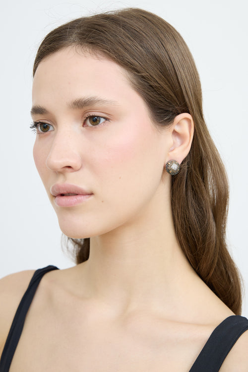 Effy 18K Yellow Gold Diamond Earrings