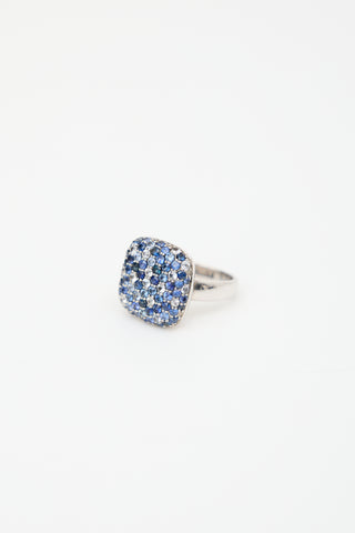 Effy Sterling Silver Sapphire Splash Ring