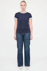 Eleventy Cotton Ringer T-Shirt