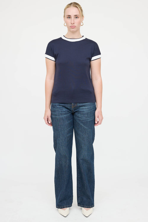 Eleventy Cotton Ringer T-Shirt