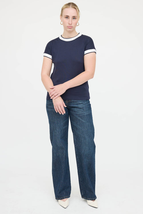 Eleventy Cotton Ringer T-Shirt