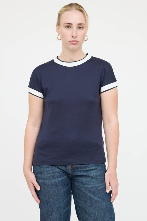Eleventy Cotton Ringer T-Shirt