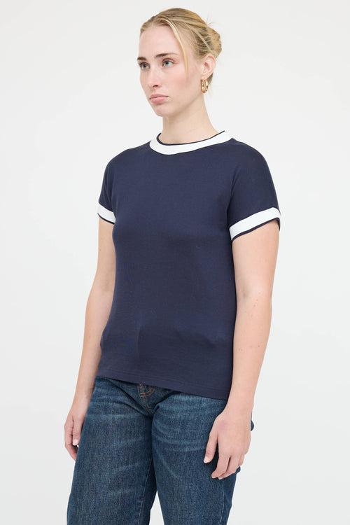 Eleventy Cotton Ringer T-Shirt