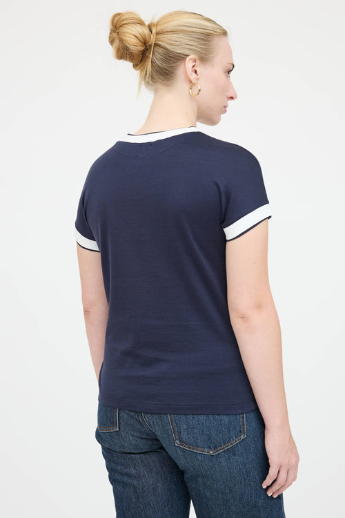 Eleventy Cotton Ringer T-Shirt