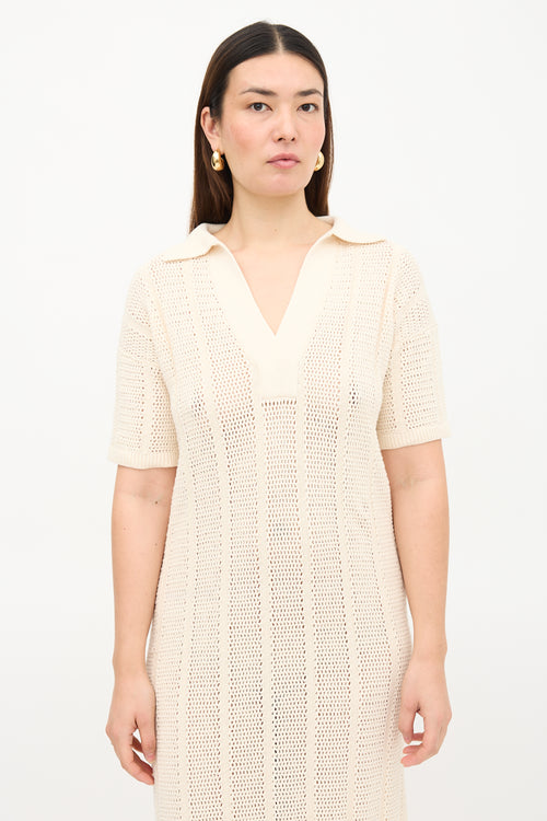 Eleven Six Open Knit Maxi Dress