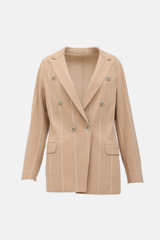 Eleventy Wool Striped Blazer