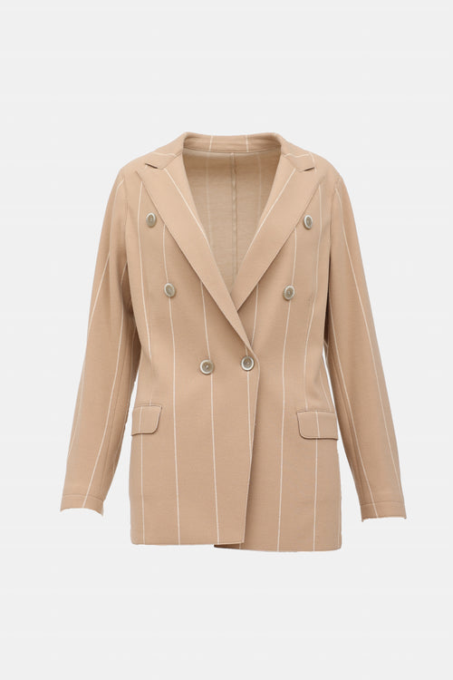 Eleventy Wool Striped Blazer