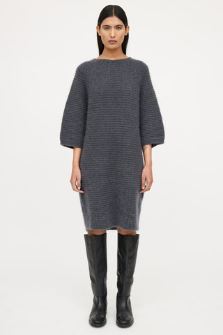 Eleventy Wool Knit Sweater Dress