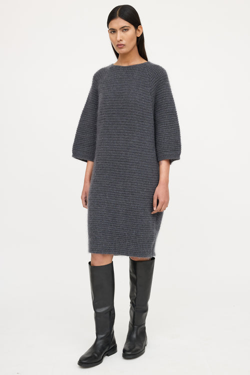 Eleventy Wool Knit Sweater Dress