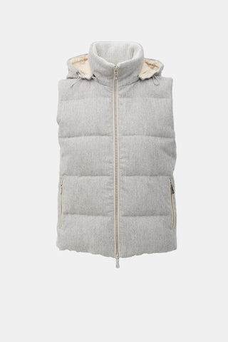 Eleventy Wool Down Puffer Vest