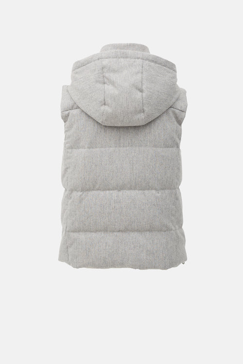 Eleventy Wool Down Puffer Vest