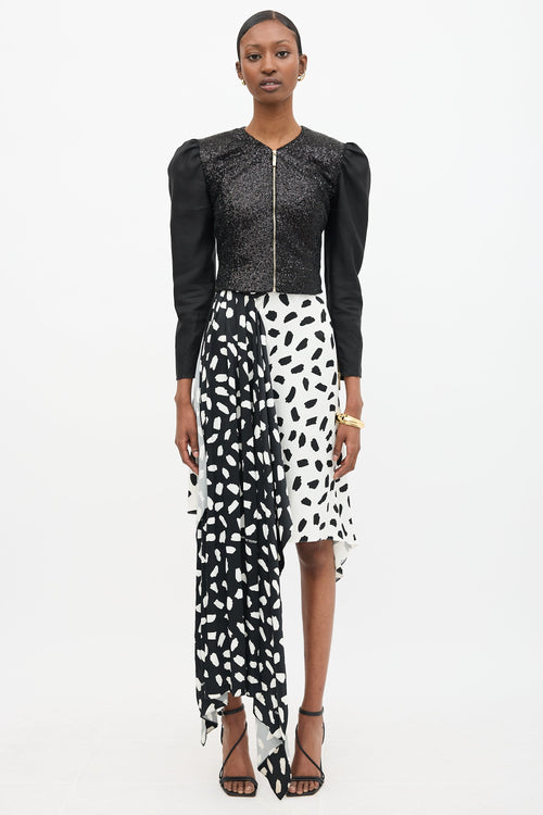 Elie Saab Sequin Cropped Jacket