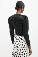 Elie Saab Sequin Cropped Jacket