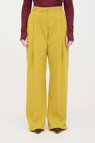 Elisabetta Franchi Straight Leg Pleated Trouser